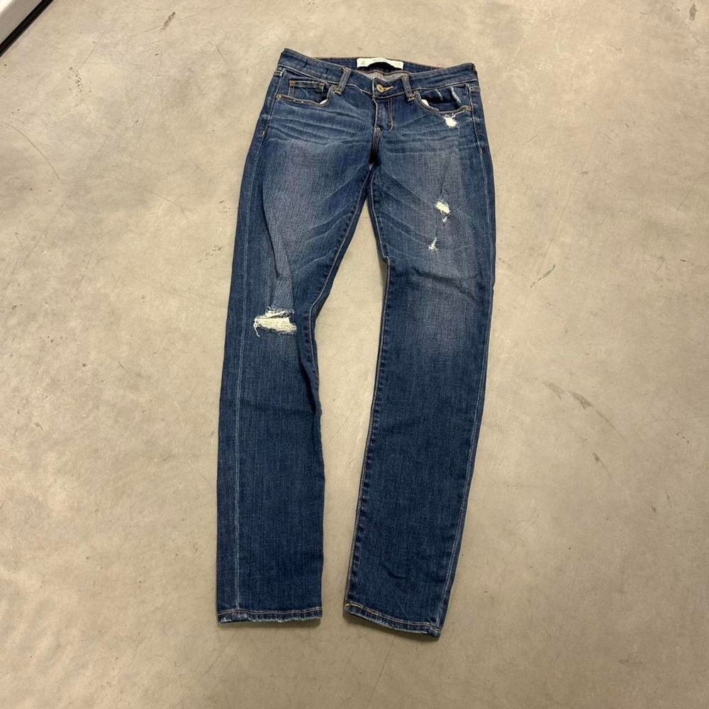 Abercrombie & Fitch Distressed blue denim jeans